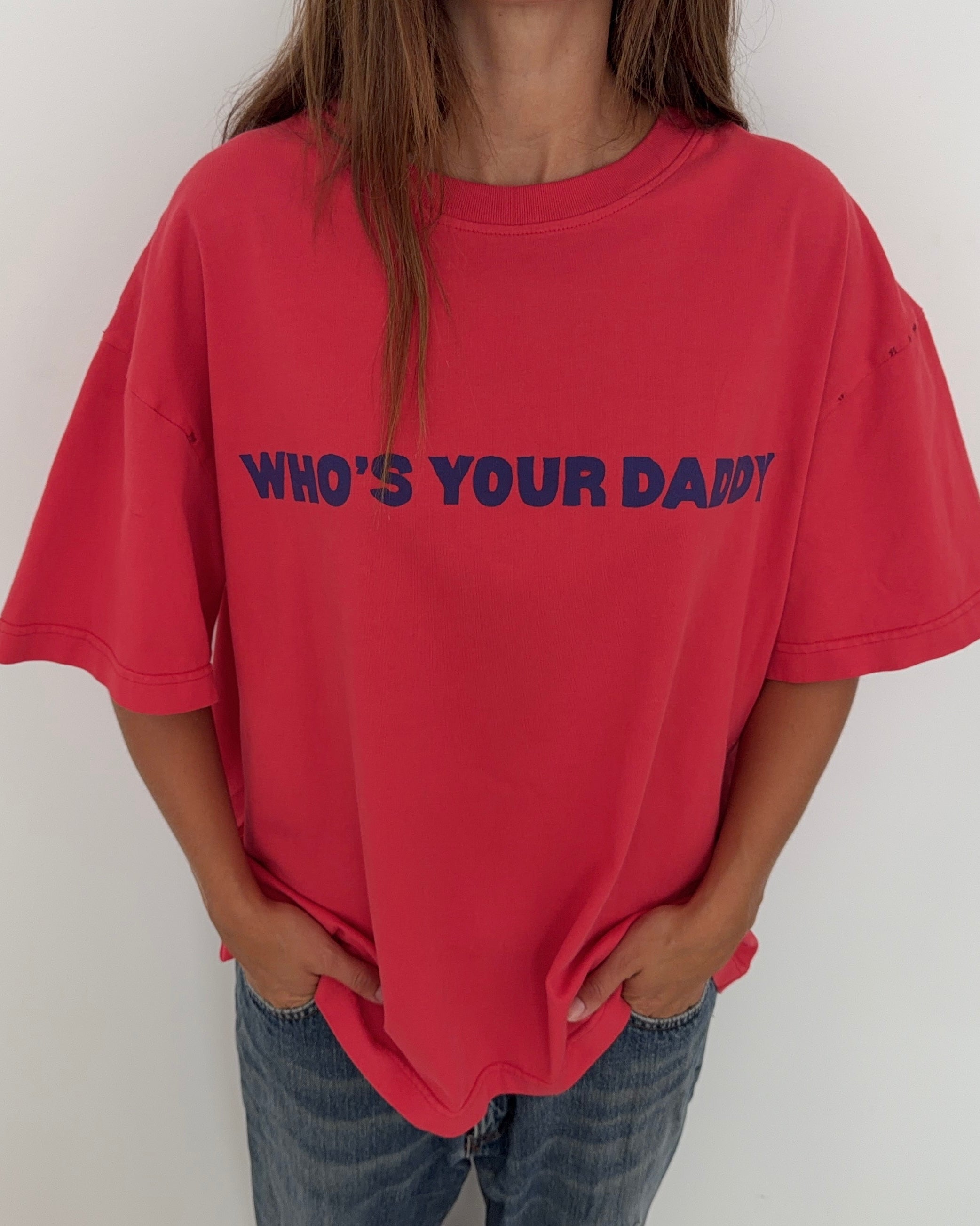 Who's Your Daddy Tee - Red
